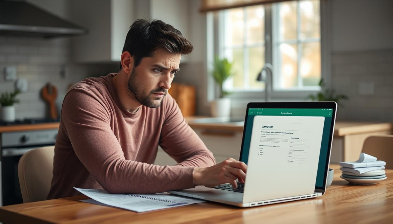 Person reviewing loan options for guaranteed approval loans for poor credit Canada