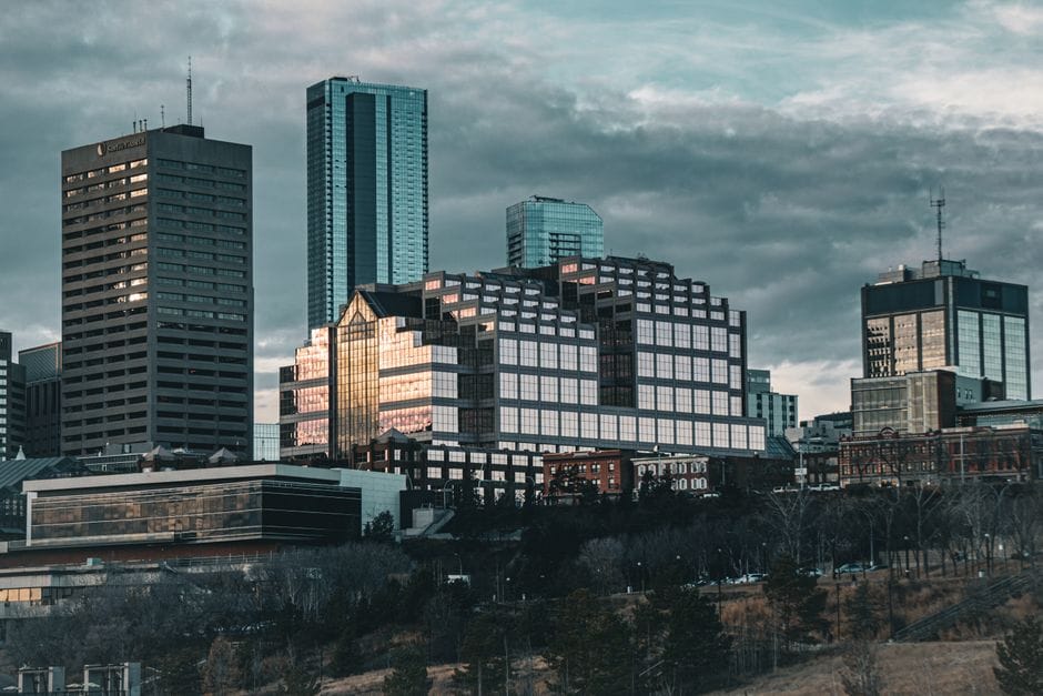 Edmonton skyline Alberta Canada - personal loans Alberta online