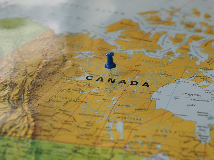 Map of Canada with location pin — WizardLoans.ca offers personal loans by province from BC to Newfoundland