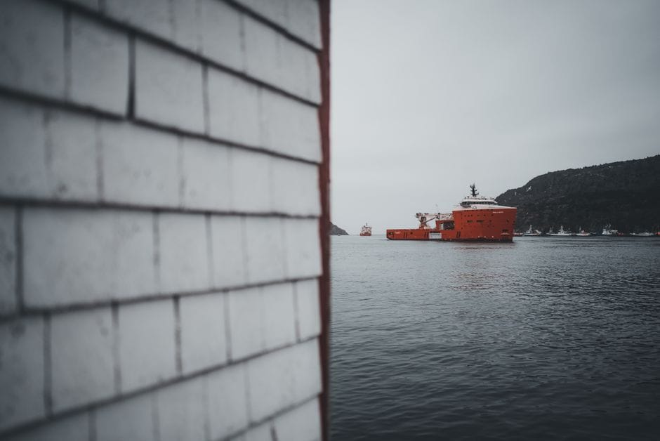 Offshore supply vessel in St. John