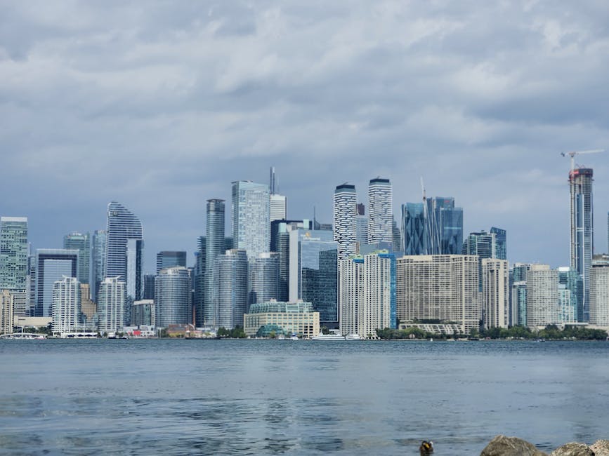 Toronto skyline Lake Ontario waterfront - personal loans Ontario