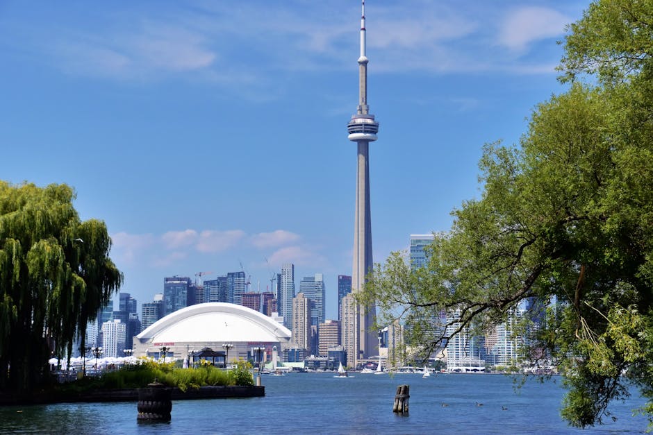 Toronto Rogers Centre CN Tower waterfront park Ontario - personal loans