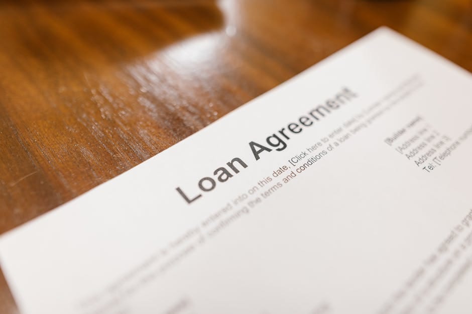 Loan agreement document close-up — lenders in the WizardLoans.ca network disclose the full cost of borrowing