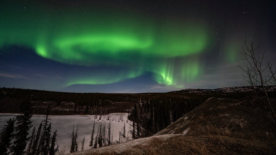 Aurora borealis over Whitehorse, Yukon, Canada - online personal loan Whitehorse Yukon