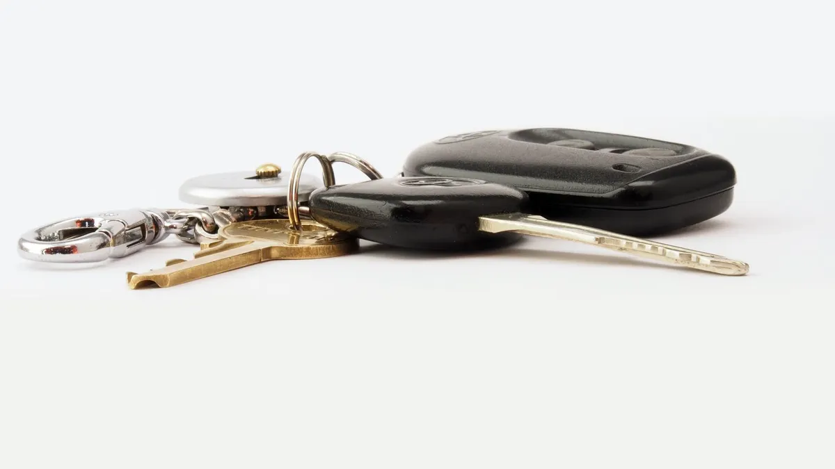 Car keys on a table, the most common collateral in the secured vs unsecured loans comparison in Canada
