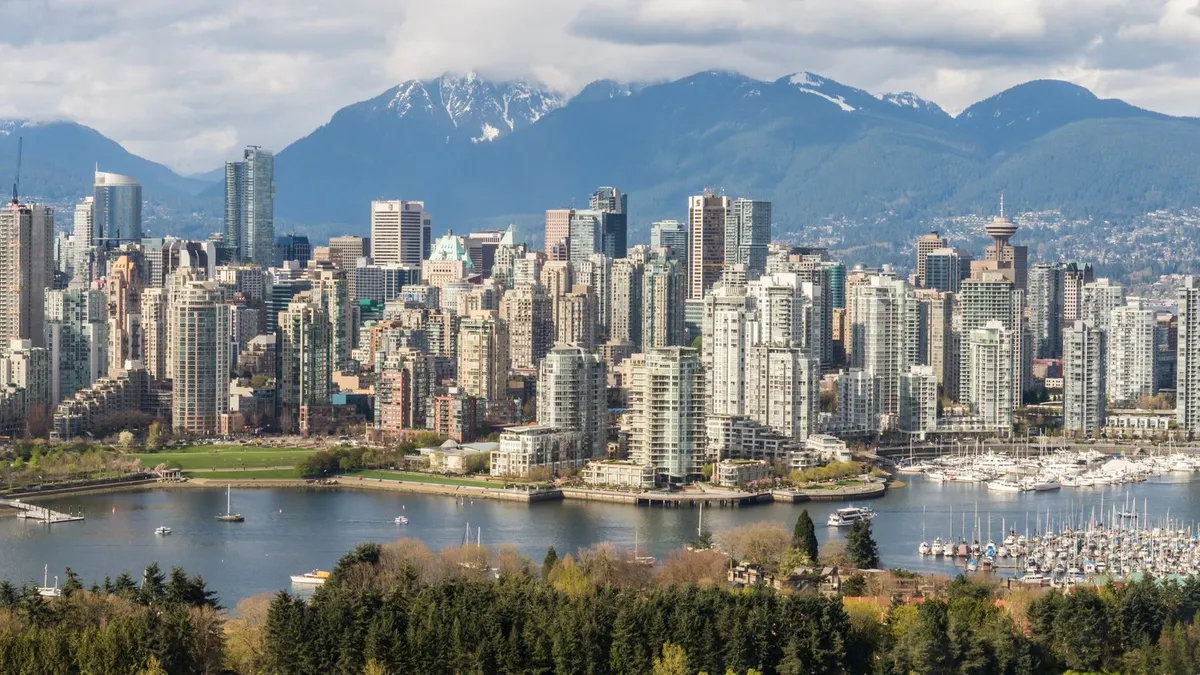 Vancouver skyline, where secured vs unsecured loans in British Columbia follow the same federal 35% APR cap as the rest of Canada