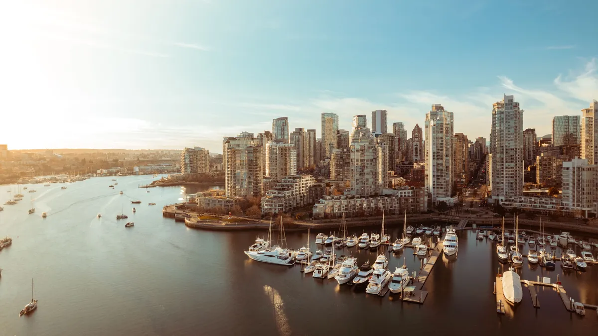 Vancouver towers and marina, personal loans compared across British Columbia